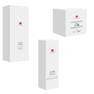 EM SKINCARE Glowing Kit – Curățare, Hidratare, Protecție Tinted SPF30