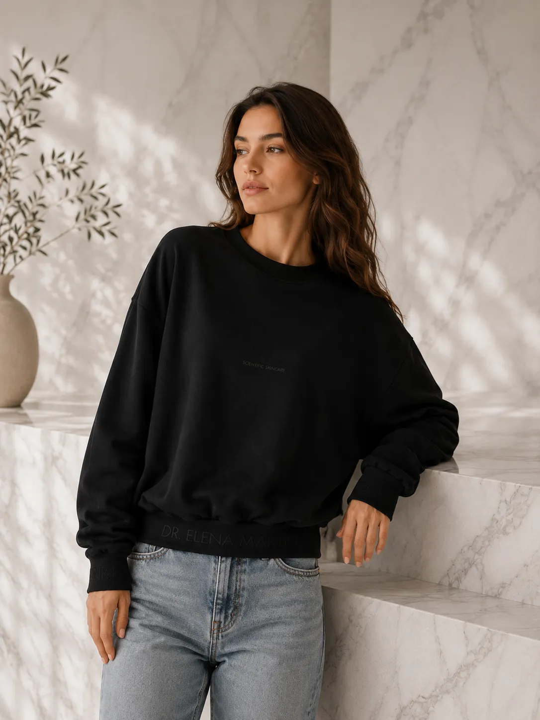 Black cotton blouse