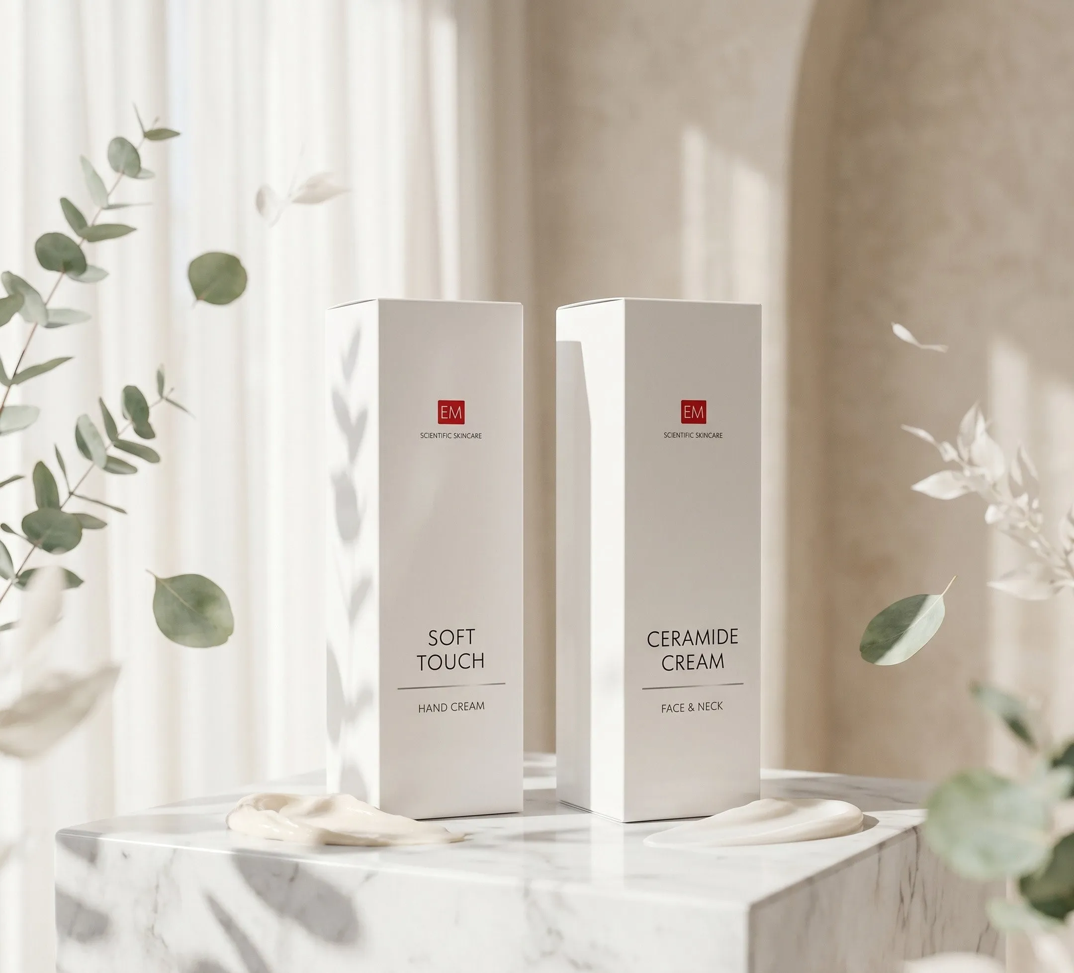 Hand & Face EM SKINCARE - Moisturizing hand cream and face cream with ceramides