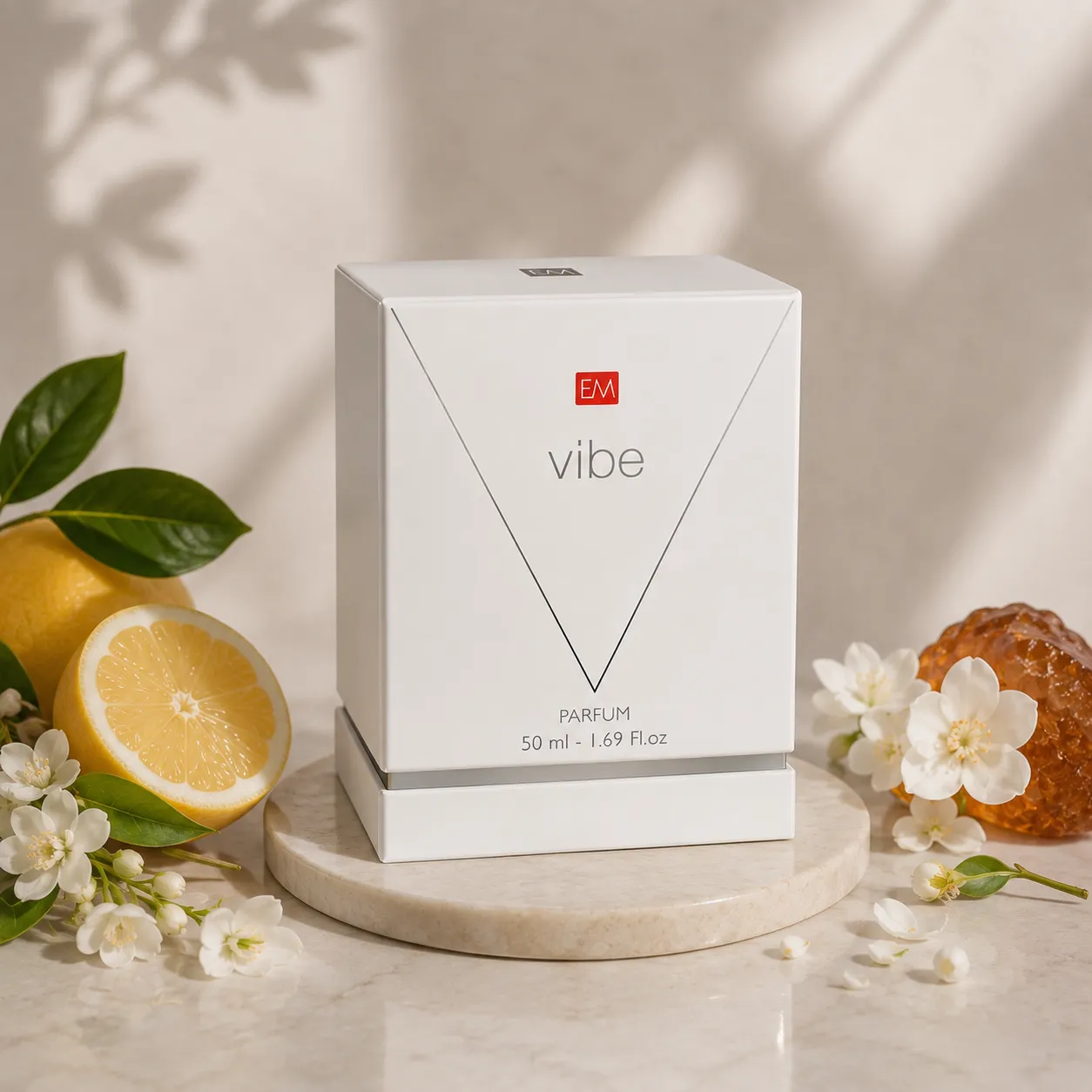 Perfume EM Vibe 50 ml - Citrus Energy, Floral Notes, Warm Amber