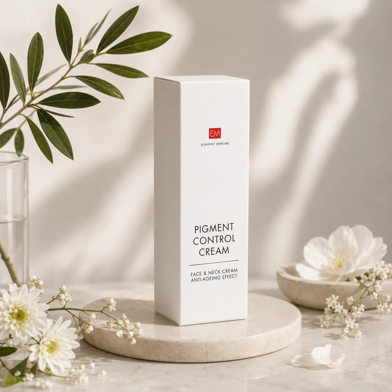 Pigment Control Cream EM SKINCARE - Face & Neck, Retinol + Arbutin