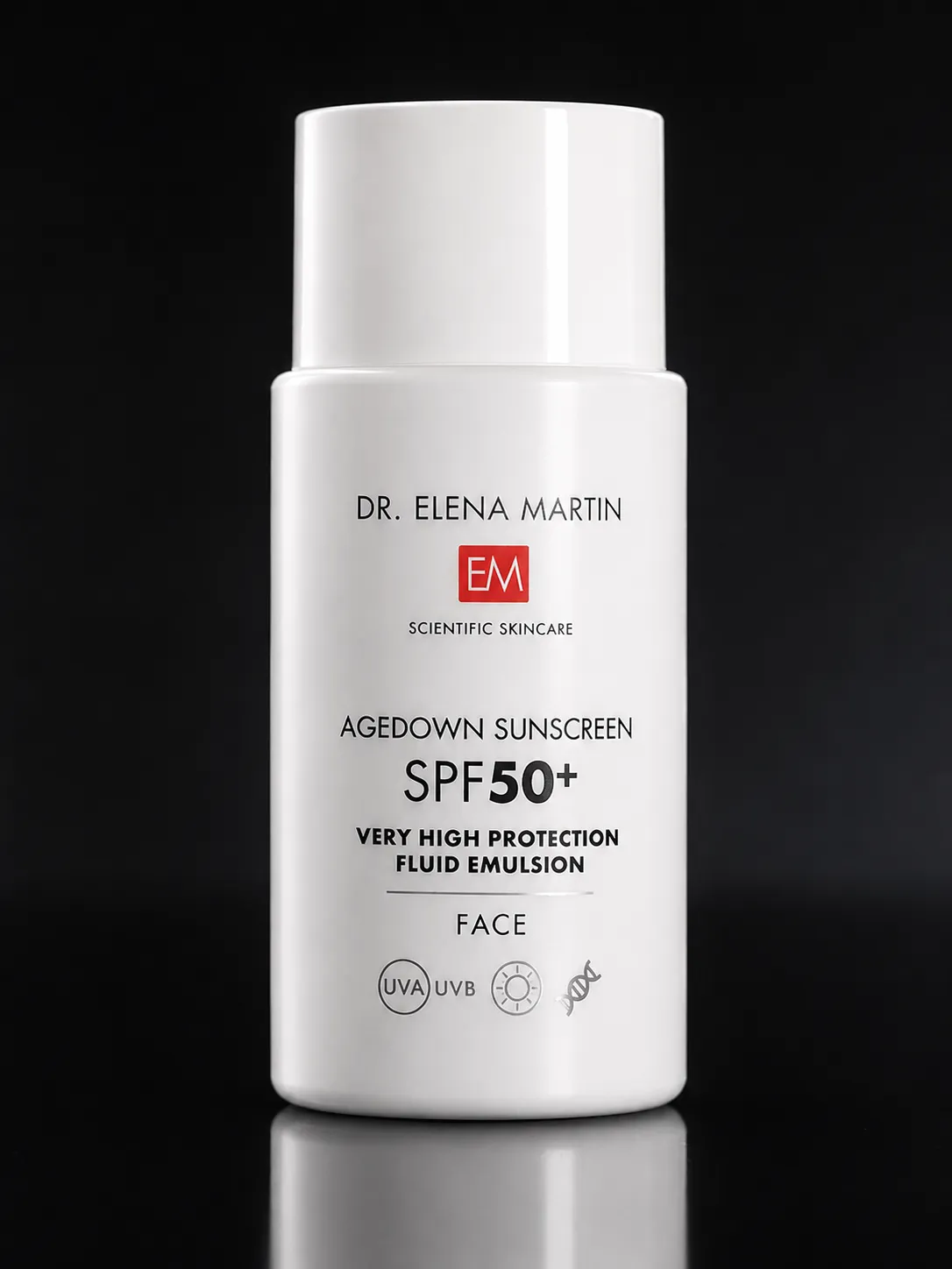Agedown sunscreen spf50+ - emulsie fluidă cu protecție solară, formulă non-grasă și efect antioxidant 50ml - Image 3