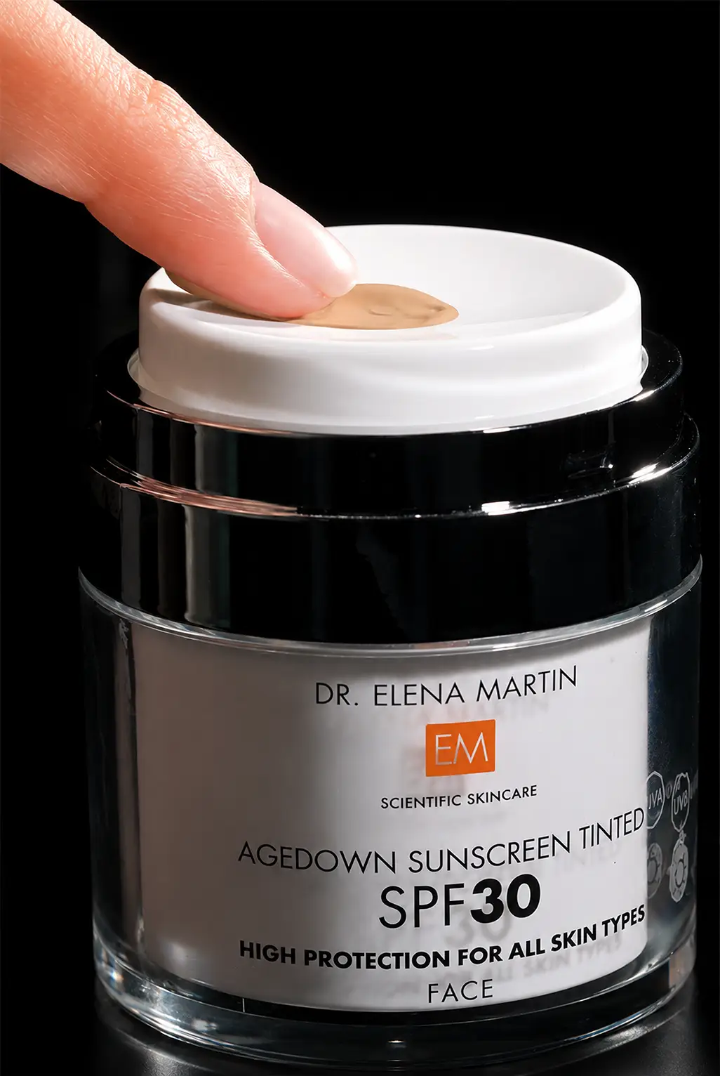 Tinted spf 30 - cremă colorată cu protecție solară cu niacinamide 50ml - Image 2